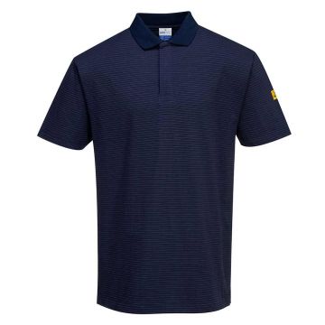 Tricou polo cu maneci scurte Portwest AS21NARXL, antistatic, ESD, culoare bleumarin, marime XL