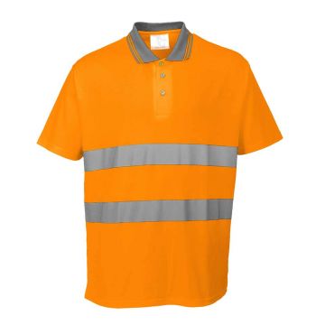 Tricou polo cu maneci scurte Portwest Cotton Comfort S171ORRXL, culoare portocaliu, marime XL