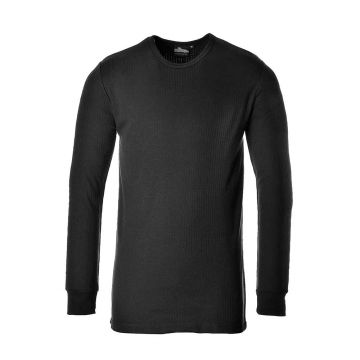 Tricou termic cu maneci lungi Portwest B123BKRXXXL, culoare negru, marime XXXL