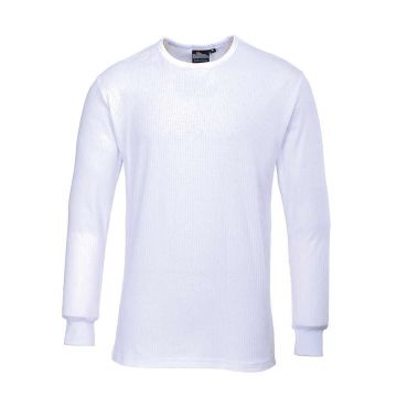 Tricou termic cu maneci lungi Portwest B123WHRL, culoare alb, marime L