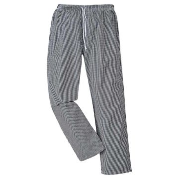 Pantaloni bucatar Portwest Bromley C079CKRS, culoare negru gri carbune, marime S
