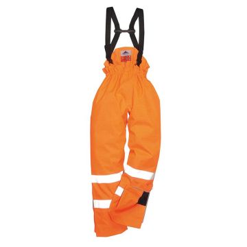 Pantaloni captusiti Portwest Bizflame Rain HiVis S781ORRM, culoare portocaliu, marime M