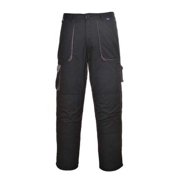 Pantaloni captusiti Portwest Texo Contrast TX16BKRM, culoare negru, marime M