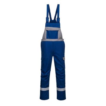 Pantaloni cu pieptar Bizflame Portwest Ultra in 2 nuante FR07RBRS, culoare royal, marime S