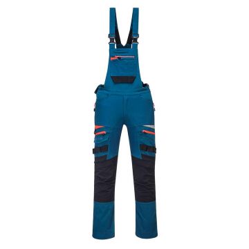 Pantaloni cu pieptar pentru femei Portwest DX441MBRS, culoare albastru Metro, marime S