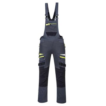 Pantaloni cu pieptar pentru femei Portwest DX441MGRL, culoare gri metal, marime L