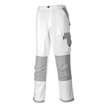 Pantaloni Portwest Painters Pro KS54WHRXL, culoare alb, marime XL