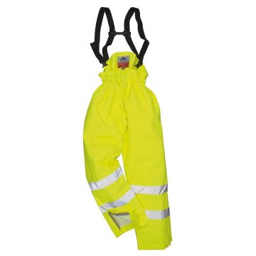 Pantaloni captusiti Hi-Vis Portwest S780YER4XL, culoare galben, marime 4XL, talie normala