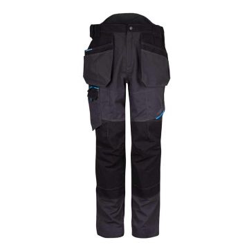 Pantaloni cu buzunare exterioare Portwest WX3 T702MGR40, culoare gri inchis, marime 40, talie normala