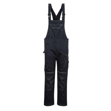 Pantaloni cu pieptar Portwest PW346BKRXL, culoare negru, marime XL, talie normala