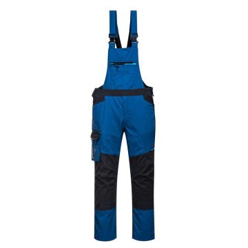 Pantaloni cu pieptar Portwest WX3 T704PBRXXL, culoare albastru, marime XXL, talie normala