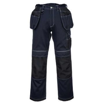 Pantaloni de lucru cu buzunare Portwest T602NBR42, culoare bleumarin negru, marime 42, talie normala