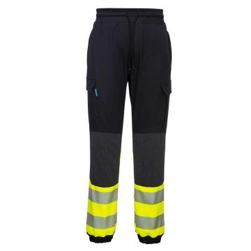 Pantaloni Hi-Vis Portwest Flexi KX341KYRXL, culoare negru galben, marime XL, talie normala