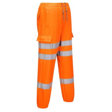 Pantaloni Hi-Vis Portwest Jogging Bottoms RT48ORRL, culoare portocaliu, marime L, talie normala