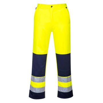 Pantaloni Hi-Vis Portwest Sevilia TX71YNRXXL, culoare galben bleumarin, marime XXL, talie normala