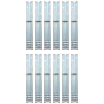 Gossi ancore de sol in forma de l, 12 buc, otel galvanizat, 5x5x50 cm
