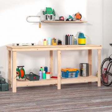 Gossi banc de lucru, 180x50x80 cm, lemn masiv pin