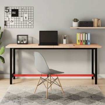 Gossi banc de lucru 180x55x81,5 cm, lemn masiv de fag si metal