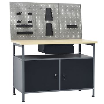 Gossi banc de lucru cu trei panouri de perete