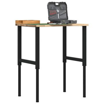 Gossi banc lucru 80x60x(71,5-98) cm lemn masiv stejar