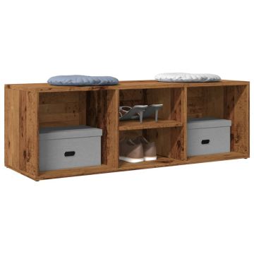 Gossi banca depozitare pantofi lemn vechi 105x35x35 cm lemn prelucrat