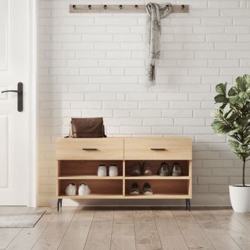Gossi bancheta pantofar, stejar sonoma, 102x35x55 cm, lemn prelucrat