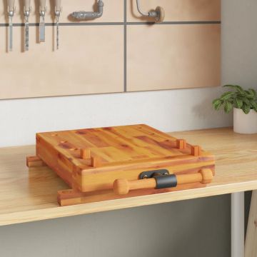 Gossi blat pentru banc de lucru cu menghina, 52x44x9,5 cm lemn acacia