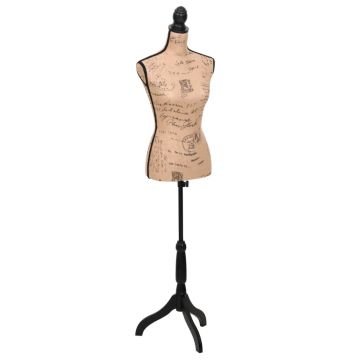 Gossi bust expunere haine dama, maro/negru, manechin croitorie, iuta