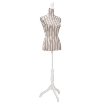 Gossi bust pentru dame, manechin, panza, cu dungi