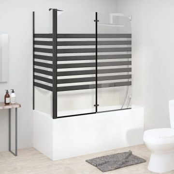 Gossi cabina de baie, 120x68x130 cm, sticla securizata, dungi