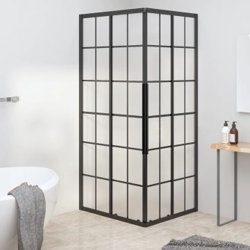 Gossi cabina de dus, negru, 80x70x180 cm, esg mat
