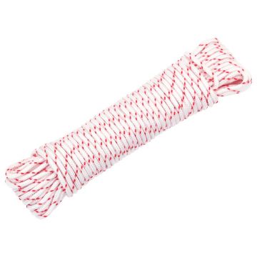 Gossi cablu de pornire cu tragere, alb si rosu Ø3 mm 10 m nailon