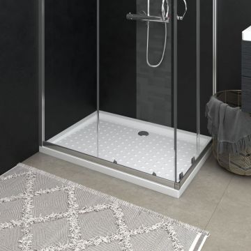 Gossi cadita de dus cu puncte, alb, 70x100x4 cm, abs