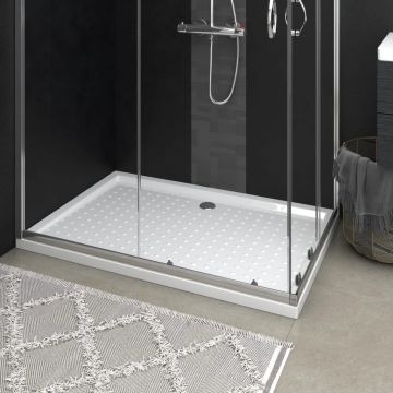 Gossi cadita de dus cu puncte, alb, 80x120x4 cm, abs
