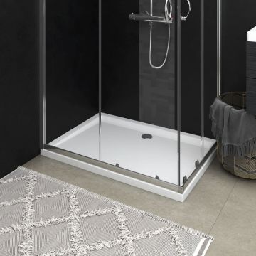 Gossi cadita de dus dreptunghiulara din abs, alb, 70x100 cm