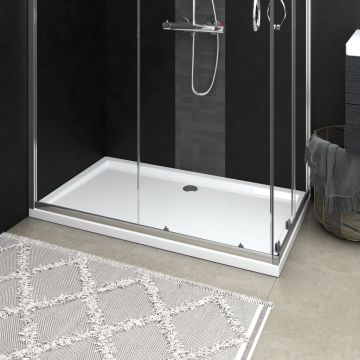 Gossi cadita de dus dreptunghiulara din abs, alb, 70x120 cm