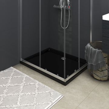 Gossi cadita de dus dreptunghiulara din abs, neagra, 70x90 cm