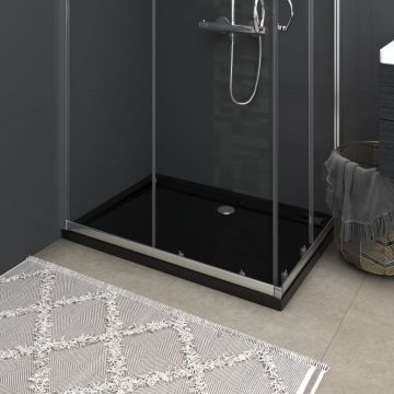 Gossi cadita de dus dreptunghiulara din abs, negru, 70x100 cm