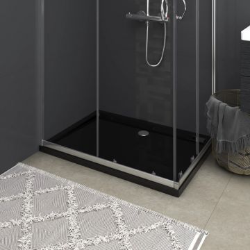 Gossi cadita de dus dreptunghiulara din abs, negru, 80 x 110 cm