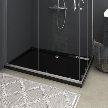 Gossi cadita de dus dreptunghiulara din abs, negru, 80x120 cm
