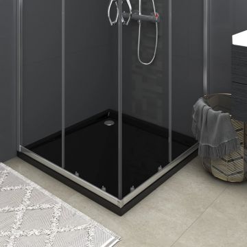 Gossi cadita de dus patrata din abs, negru, 90x90 cm
