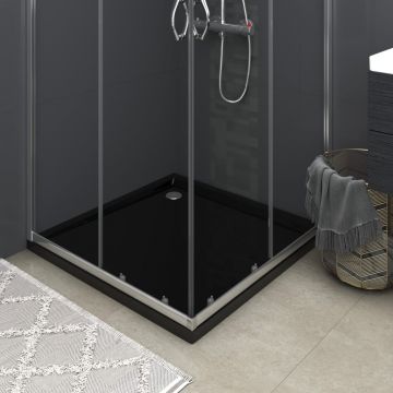 Gossi cadita de dus patrata, negru, 80x80 cm, abs
