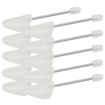Gossi calapoade de pantofi, 5 perechi, alb, eu 35-38, plastic