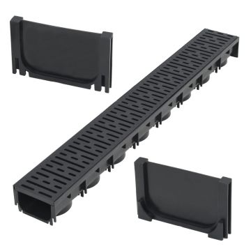 Gossi canal de drenaj, 1 m, plastic