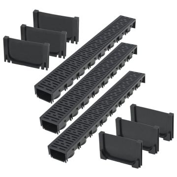Gossi canale de drenaj, 3 m, plastic