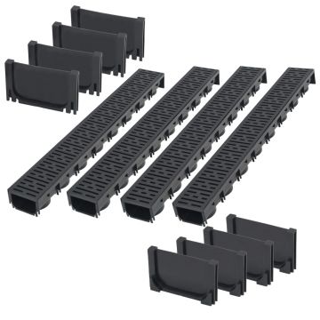 Gossi canale de drenaj, 4 m, plastic