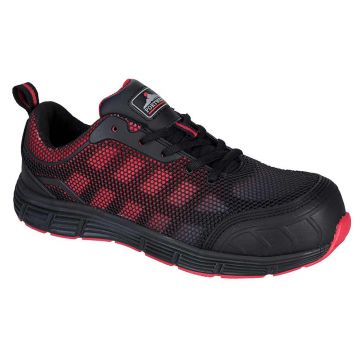 Pantofi Portwest Compositelite Ogwen S1P FT35BKD40, culoare negru rosu, marime 40