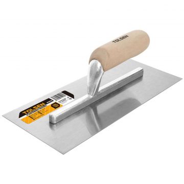 Mistrie pentru tencuit 280x120 mm maner din lemn cu dinti