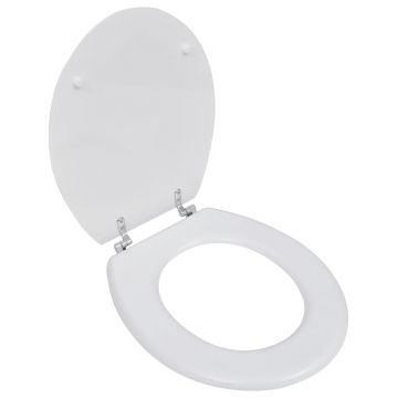 Gossi capac wc, alb, mdf, model simplu