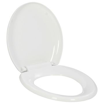 Gossi capac wc cu inchidere silentioasa, eliberare rapida, alb